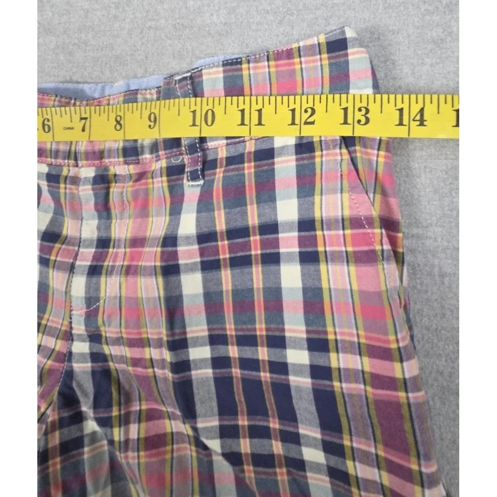 Ralph Lauren Boys 12 madras multi-colored Chino shorts‎ Preppy Logo Beach